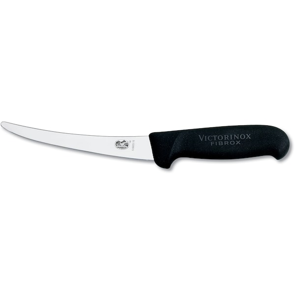 Swiss Army Brands 5.6603.15.Rs Kitchen Fibrox Pro Black Boning - Curved, 6In Semi-Stiff Blade, Blunt / Safety Tip VIC-5.6603.15ROUND - main